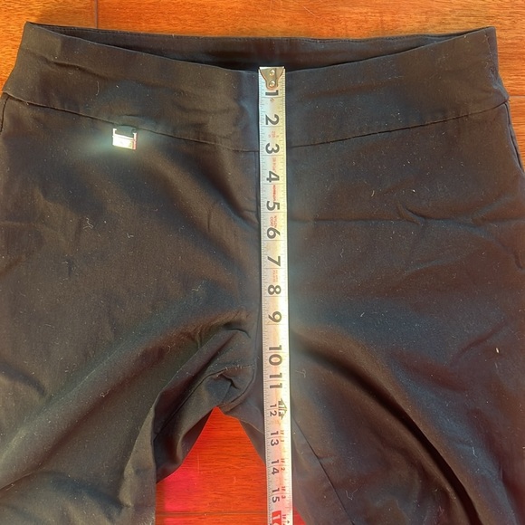 Alfani Black Ponte Classic Fit Pull on Capris Wide Waistband Size 16 Short - Picture 3 of 7